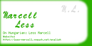 marcell less business card